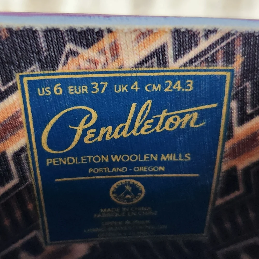 Pendleton Ankle Rain Boots Yosemite California National Park Blue Women's Size 6